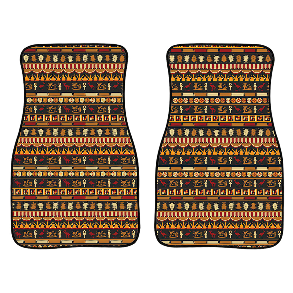 Ornament Egyptian Pattern Print Front And Back Car Floor Mats/ Front Car Mat