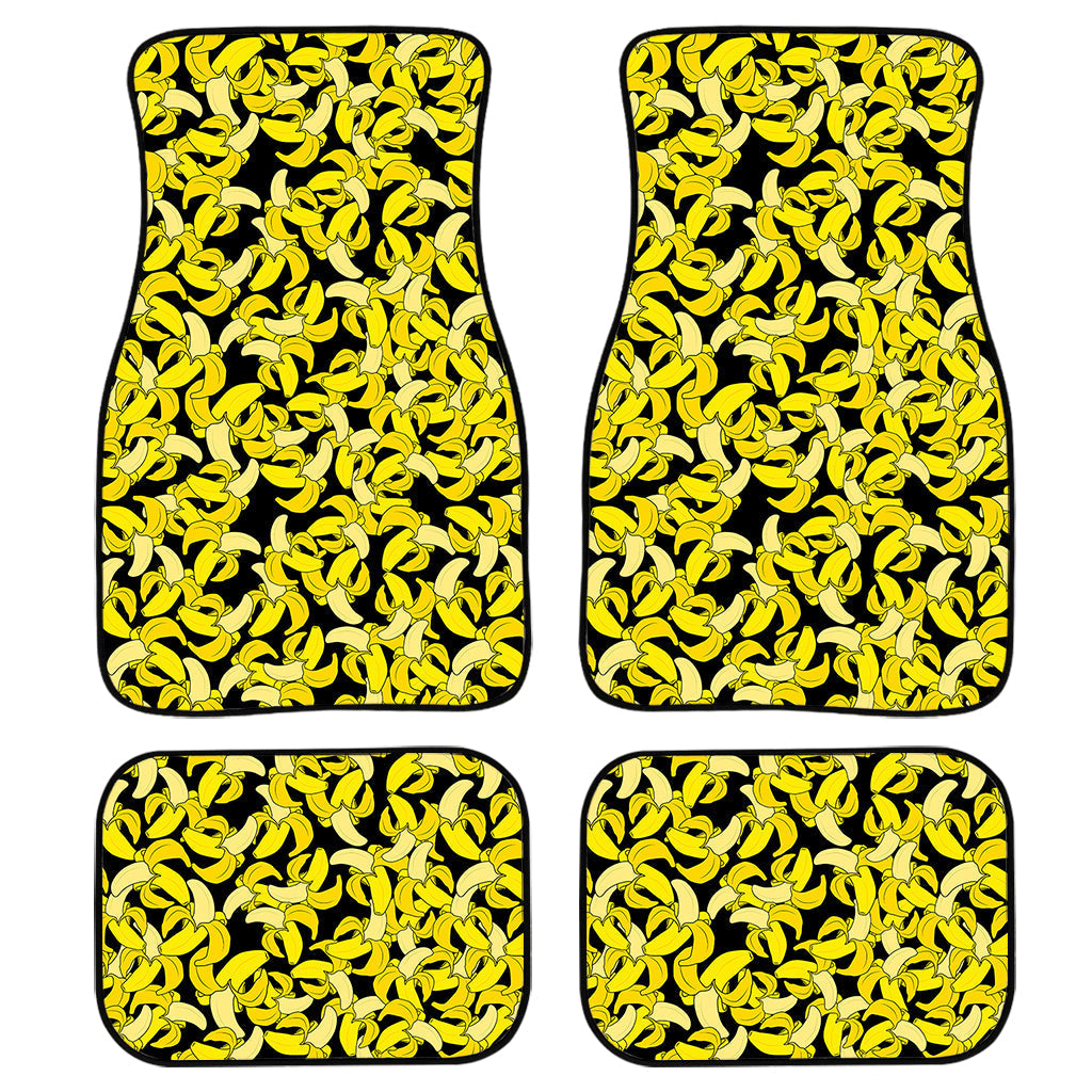 Peeled Banana Pattern Print Front And Back Car Floor Mats/ Front Car Mat