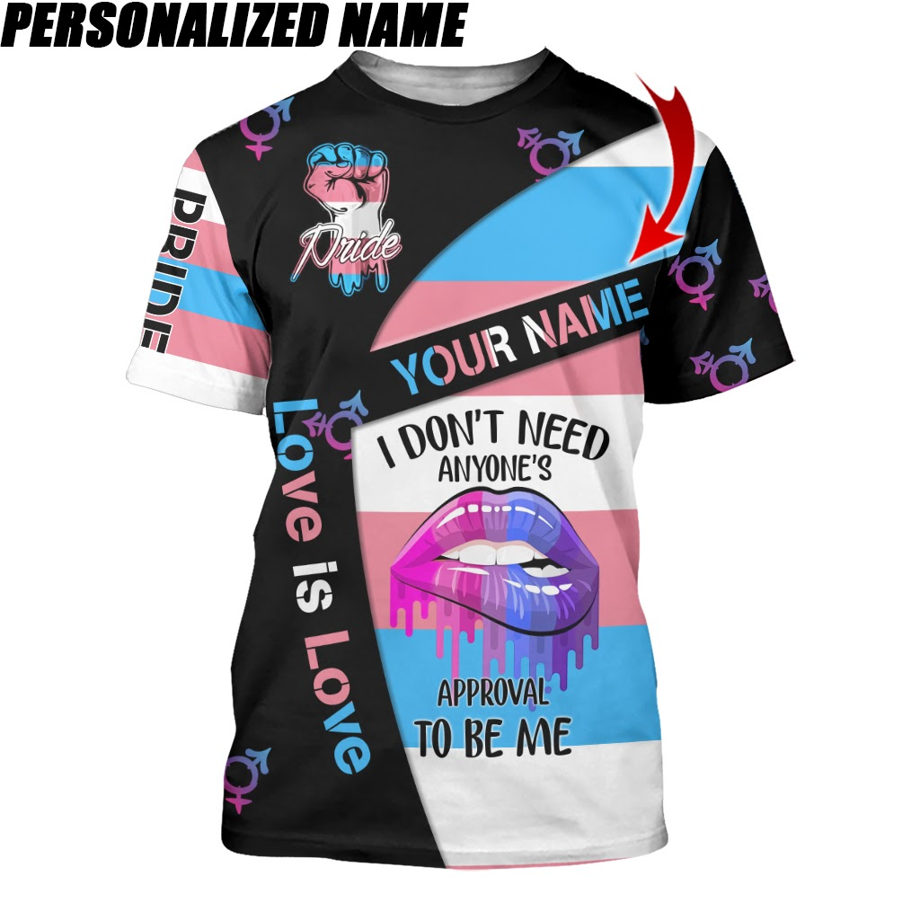 Personalized Pride Shirt For Transgender/ Custom Shirt For Trans/ Pride Month Custom Tee Shirt
