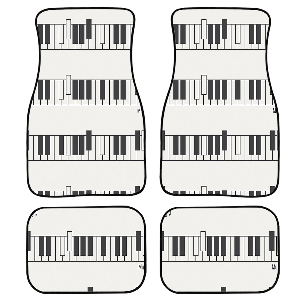 Piano Pattern Print Front And Back Car Floor Mats/ Front Car Mat