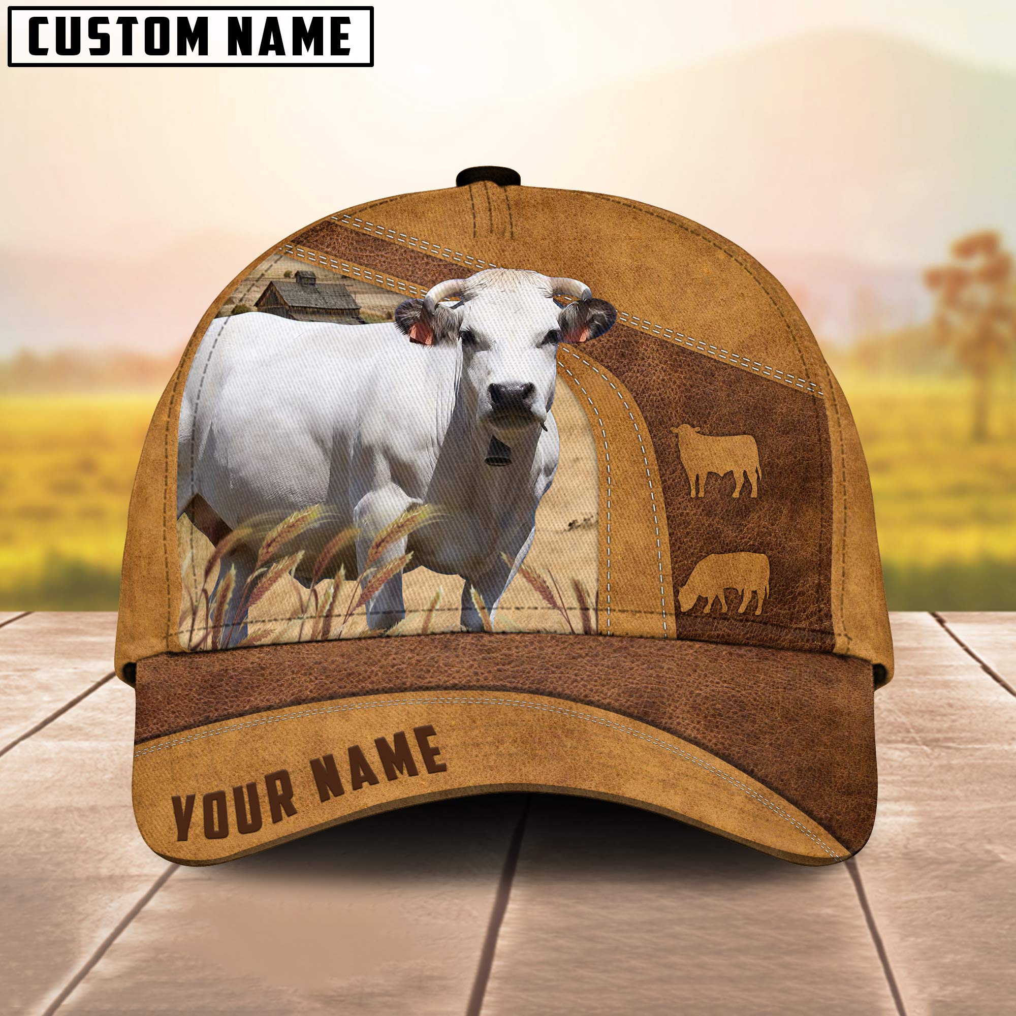 Custom Name Piedmontese Cap/ Cattle Hat/ Farm Baseball Hat/ Cap Hat For Farmer Farm Lover