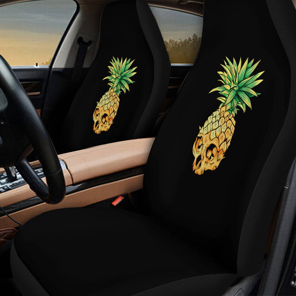 Pineapple Skull Print Universal Fit Car Seat Covers