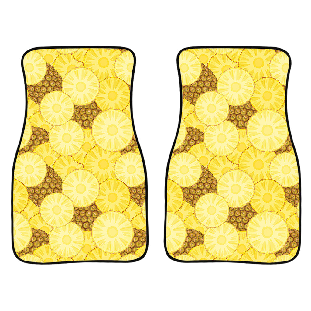Pineapple Slices Pattern Print Front And Back Car Floor Mats/ Front Car Mat