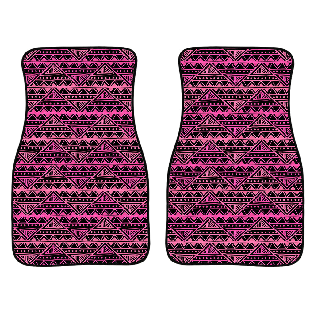 Pink African Ethnic Pattern Print Front And Back Car Floor Mats/ Front Car Mat