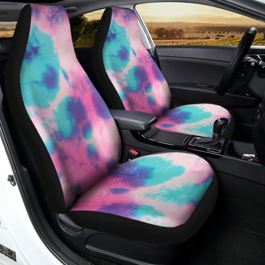 Pink And Teal Tie Dye Print Universal Fit Car Seat Covers