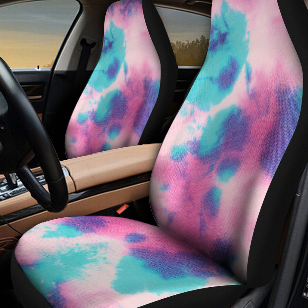 Pink And Teal Tie Dye Print Universal Fit Car Seat Covers