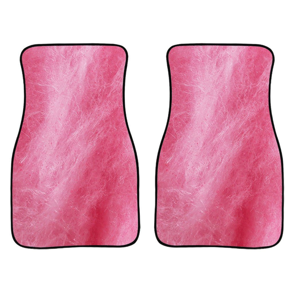 Pink Cotton Candy Print Front And Back Car Floor Mats/ Front Car Mat