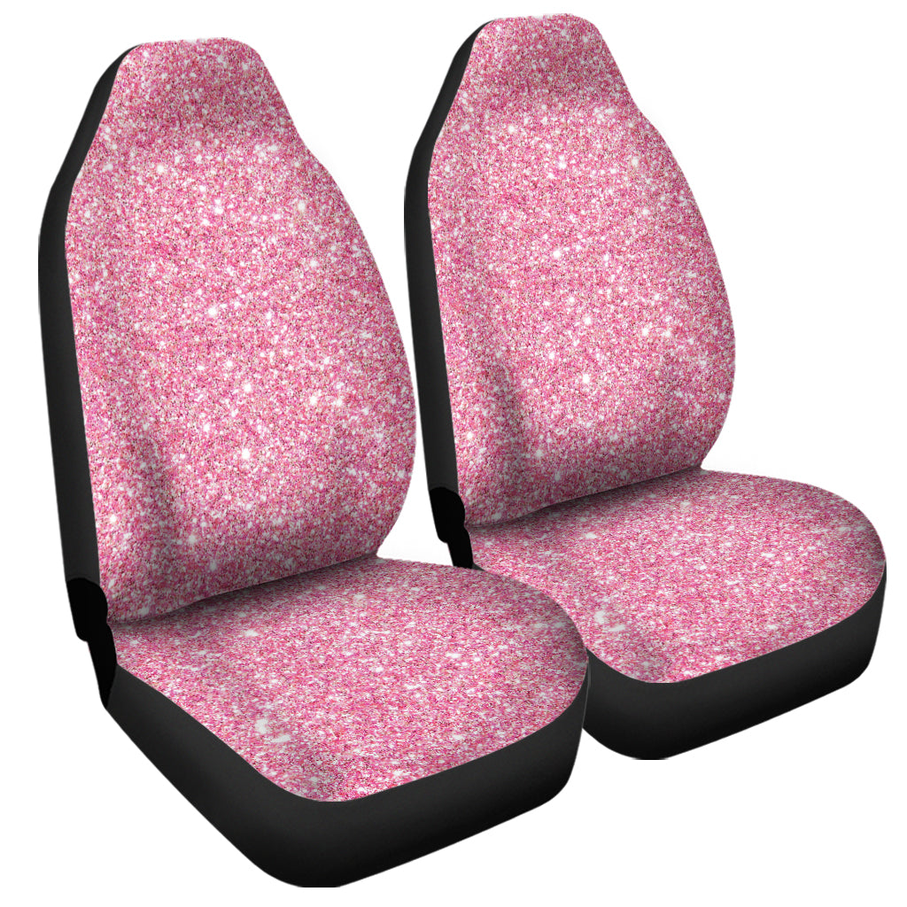 Pink Glitter Texture Print Universal Fit Car Seat Covers