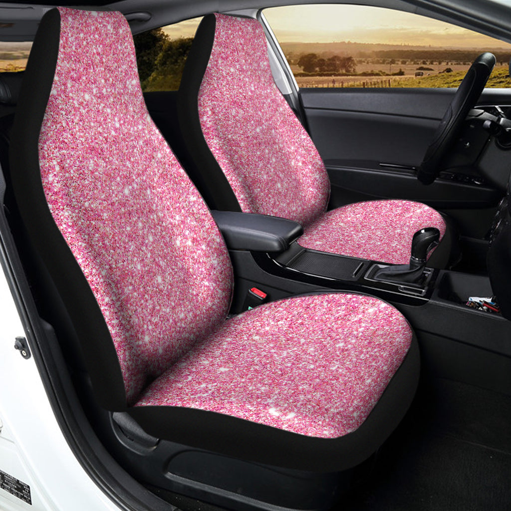 Pink Glitter Texture Print Universal Fit Car Seat Covers