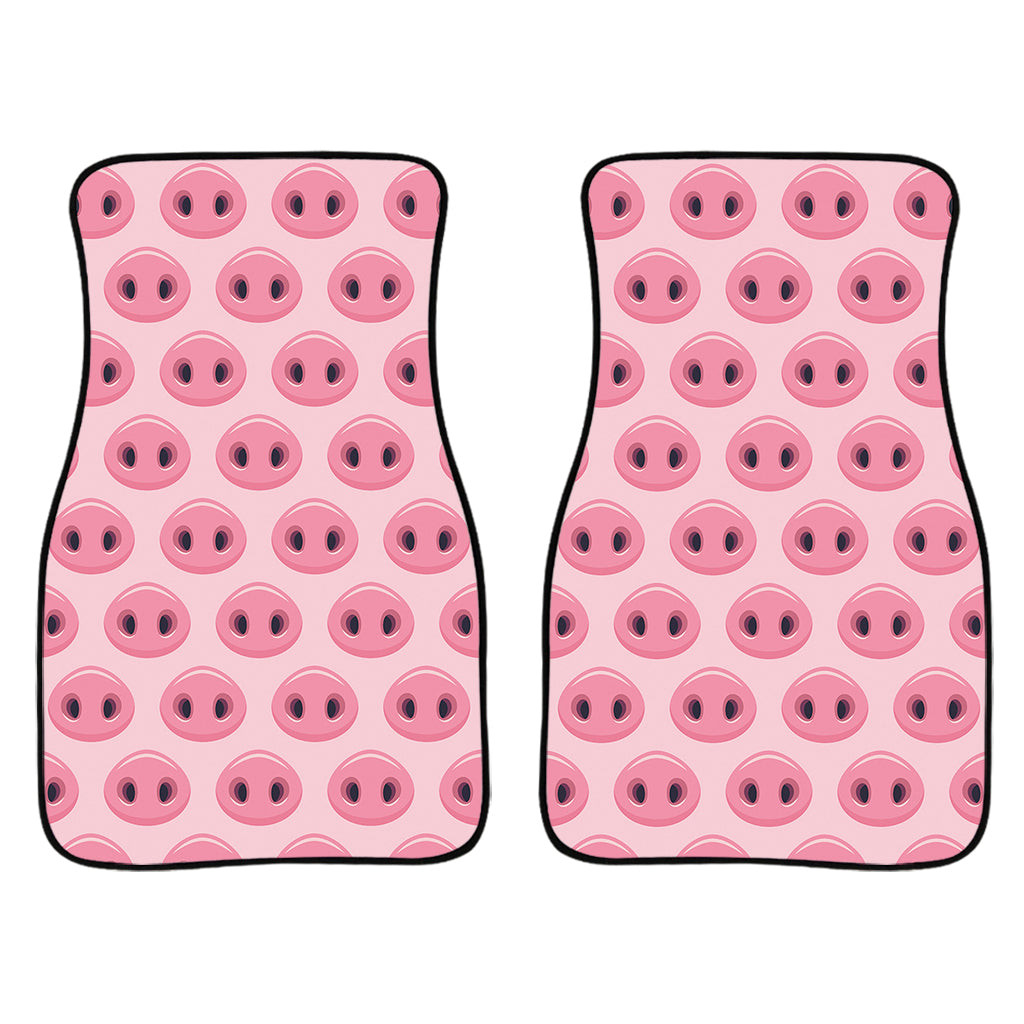 Pink Pig Nose Pattern Print Front And Back Car Floor Mats/ Front Car Mat