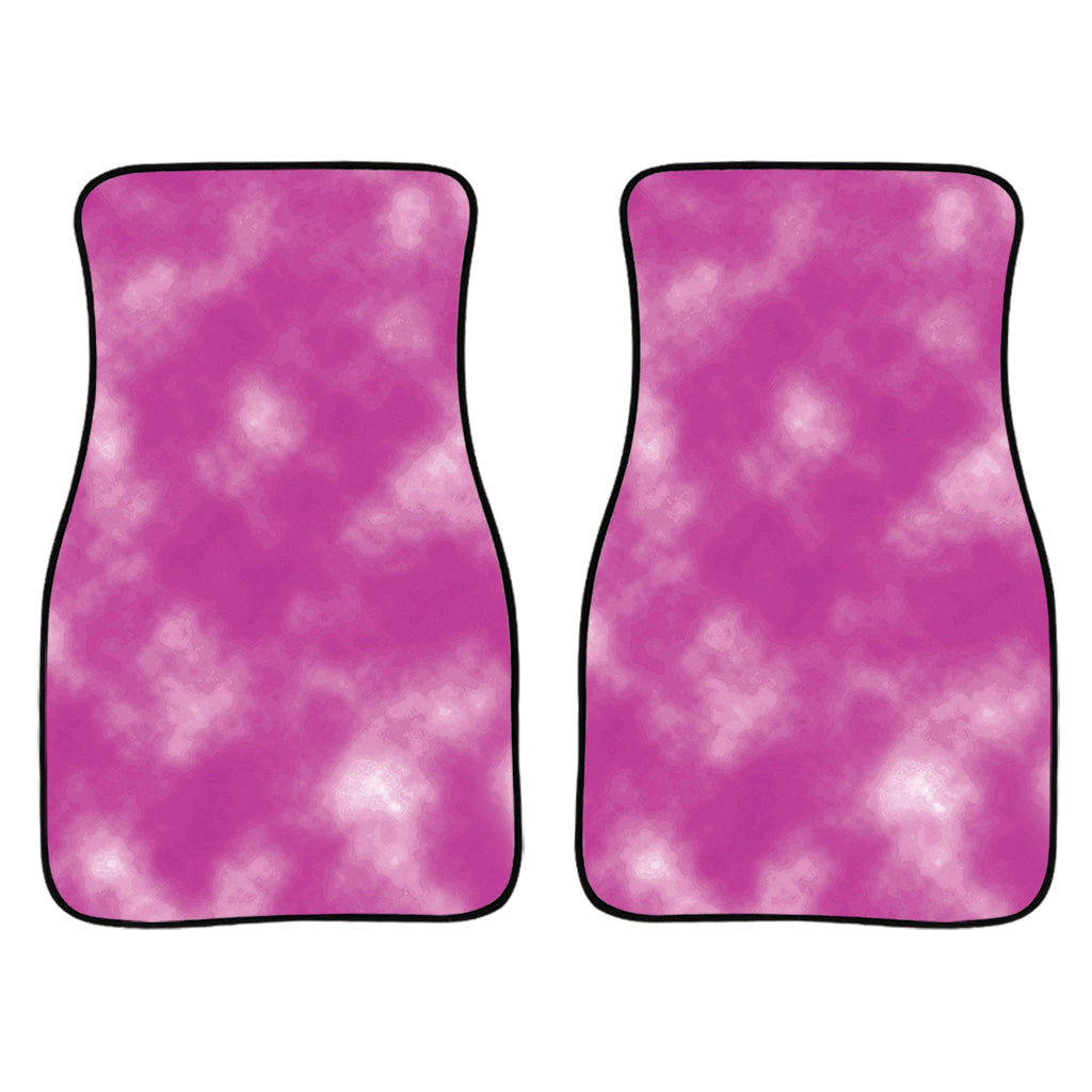 Pink Tie Dye Print Front And Back Car Floor Mats/ Front Car Mat