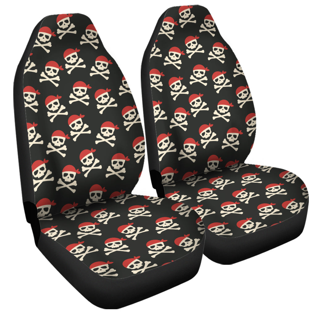 Pirate Skull Crossbones Pattern Print Universal Fit Car Seat Covers
