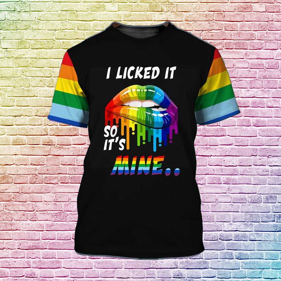 I Licked It So It''S Mine/ Gay Pride Birthday Gift/ Lesbian Mom Shirts/ Gay Pride Shirt