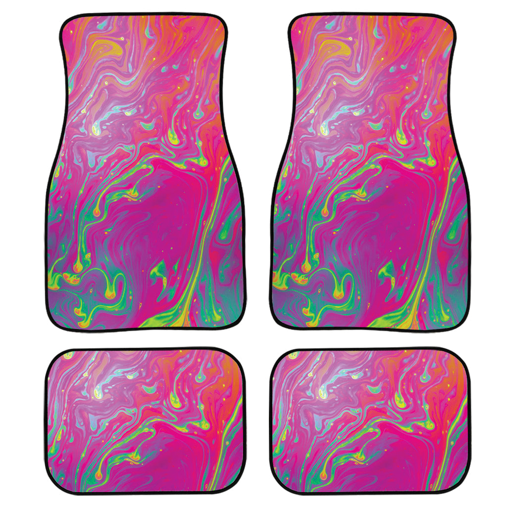 Psychedelic Formed Print Front And Back Car Floor Mats/ Front Car Mat