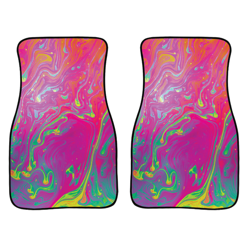 Psychedelic Formed Print Front And Back Car Floor Mats/ Front Car Mat