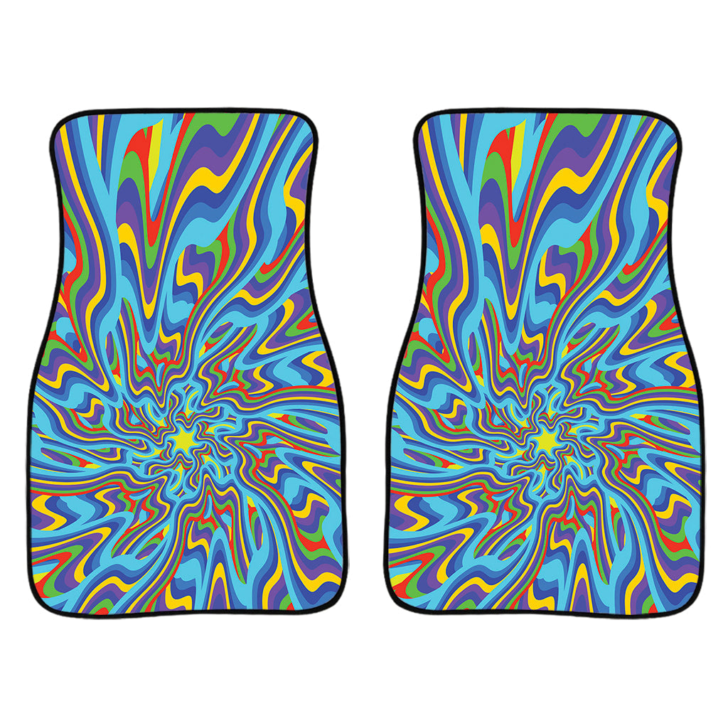 Psychedelic Print Front And Back Car Floor Mats/ Front Car Mat