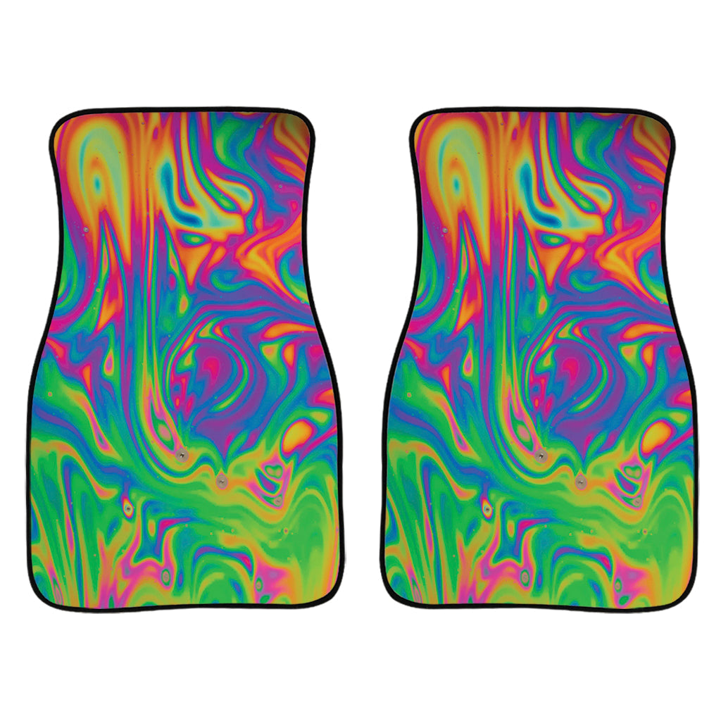 Psychedelic Surface Print Front And Back Car Floor Mats/ Front Car Mat