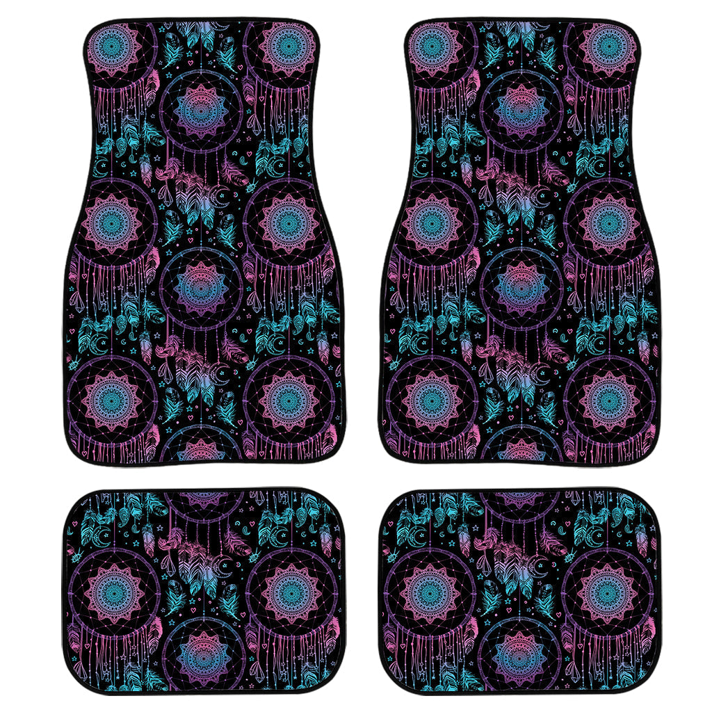 Purple And Blue Dream Catcher Print Front And Back Car Floor Mats/ Front Car Mat