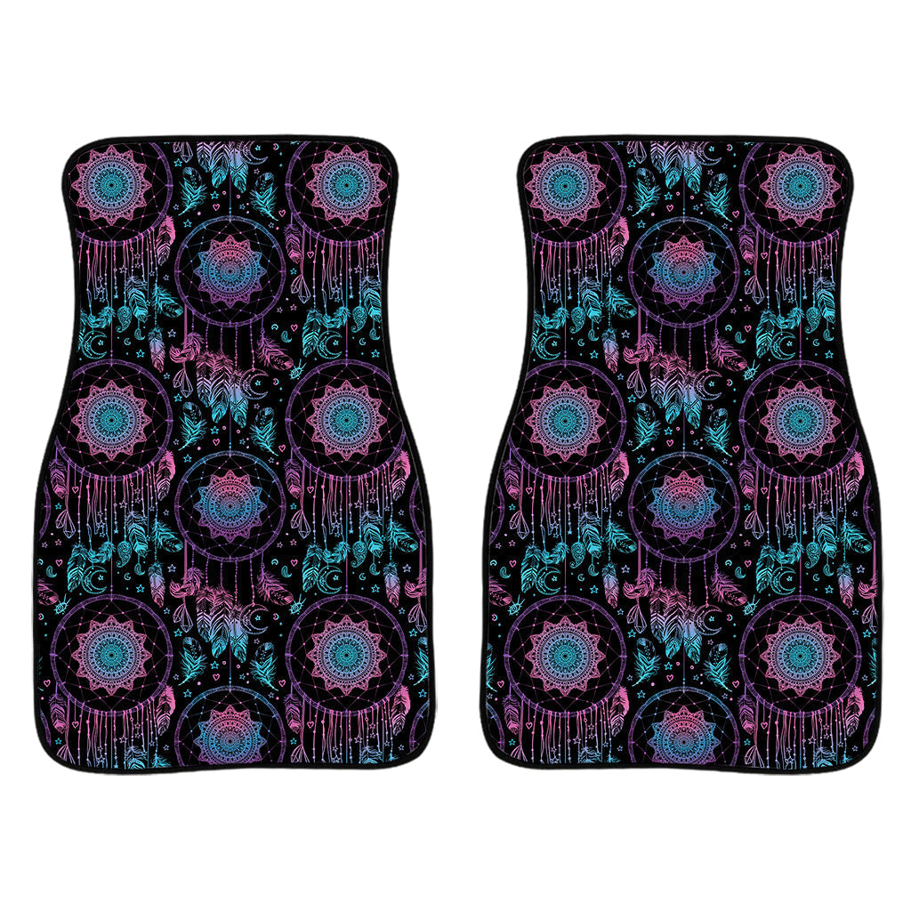 Purple And Blue Dream Catcher Print Front And Back Car Floor Mats/ Front Car Mat