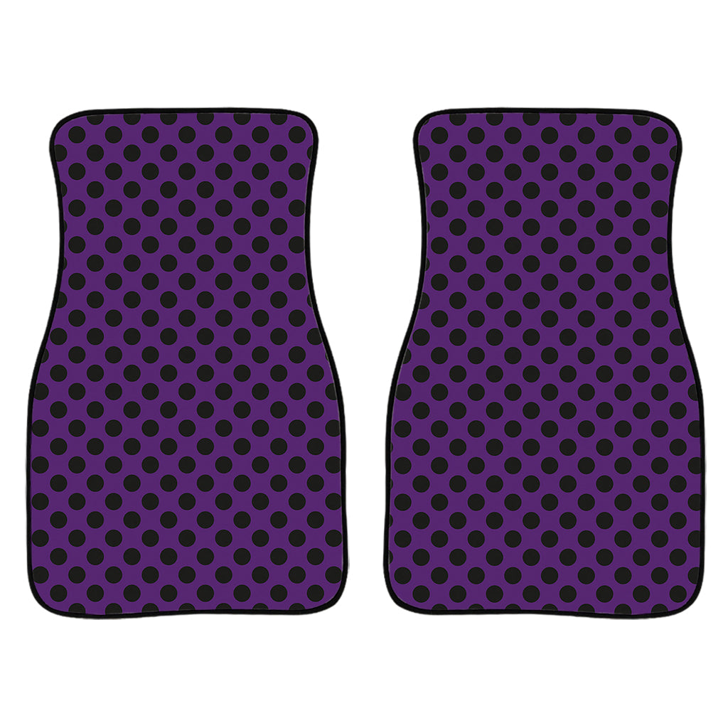 Purple Halloween Pattern Print Front And Back Car Floor Mats/ Front Car Mat