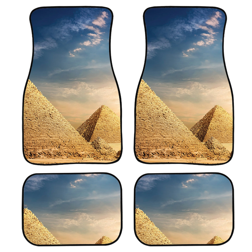 Pyramid Sunset Print Front And Back Car Floor Mats/ Front Car Mat
