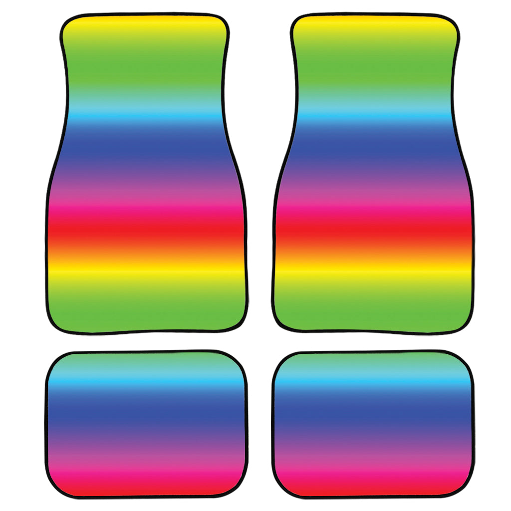 Rainbow Print Front And Back Car Floor Mats/ Front Car Mat