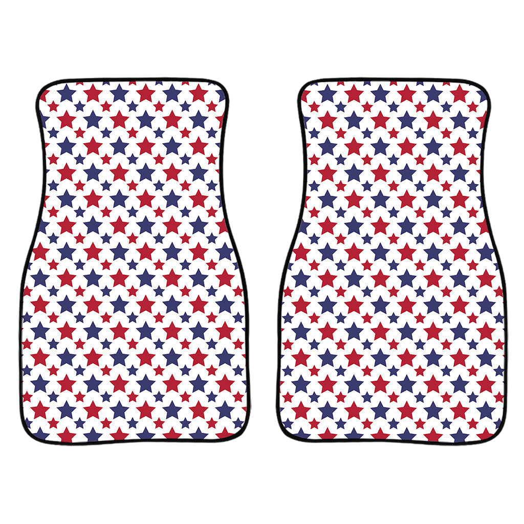 Red And Blue American Star Pattern Print Front And Back Car Floor Mats/ Front Car Mat