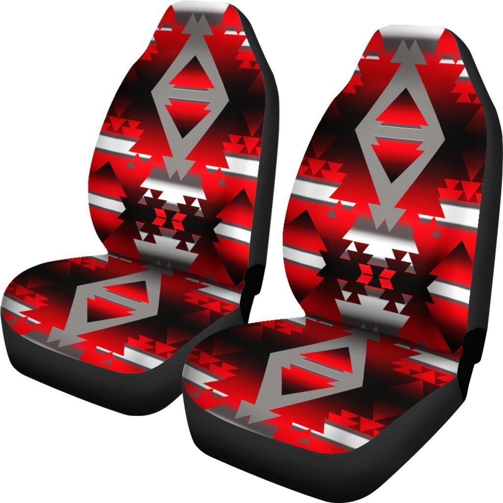 Red Aztec Triangle Universal Fit Car Seat Covers