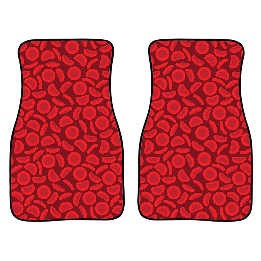 Red Blood Cells Pattern Print Front And Back Car Floor Mats/ Front Car Mat
