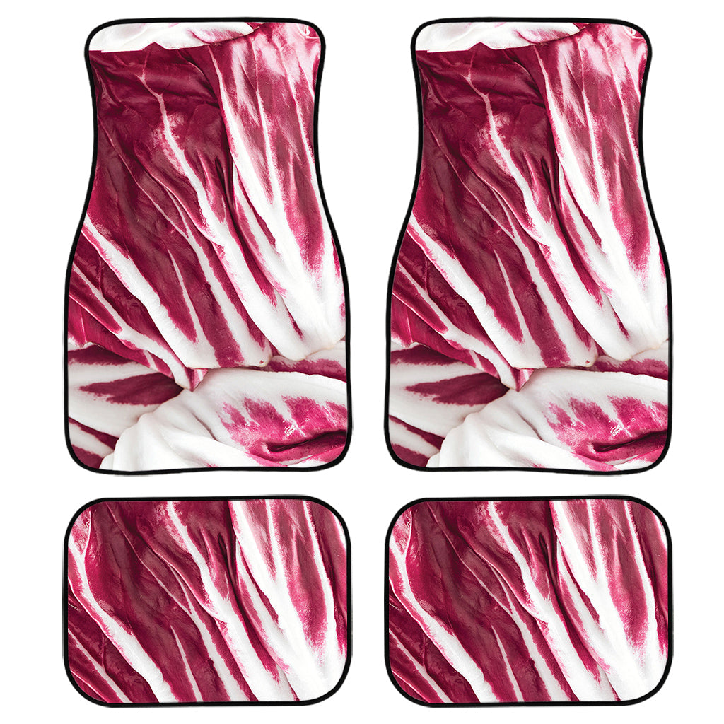 Red Cabbage Leaves Print Front And Back Car Floor Mats/ Front Car Mat