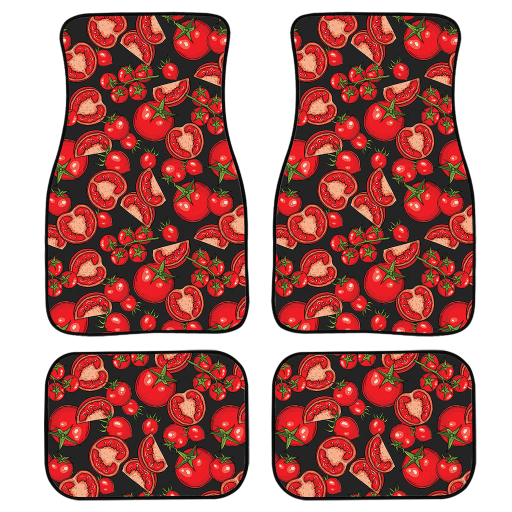 Red Ripe Tomatoes Pattern Print Front And Back Car Floor Mats/ Front Car Mat