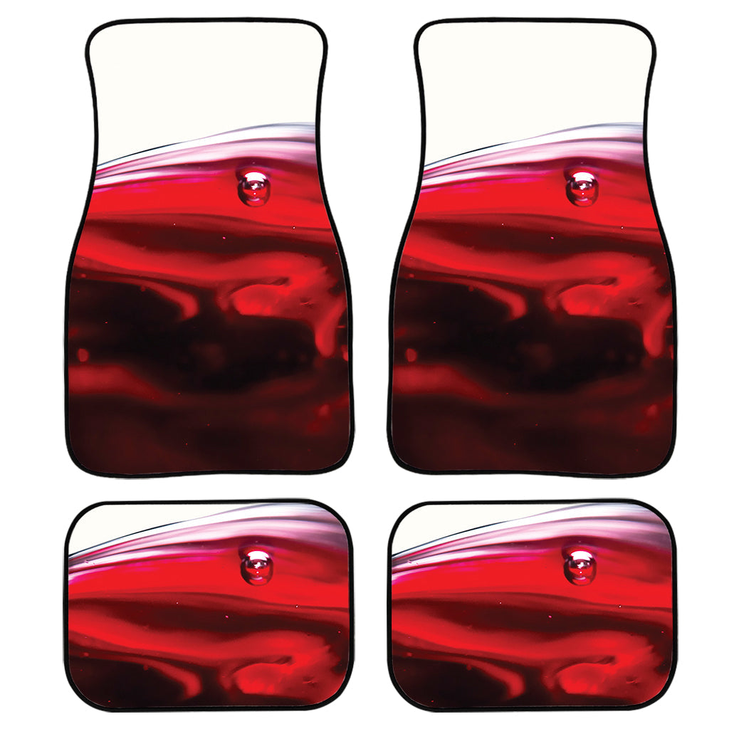 Red Wine Print Front And Back Car Floor Mats/ Front Car Mat