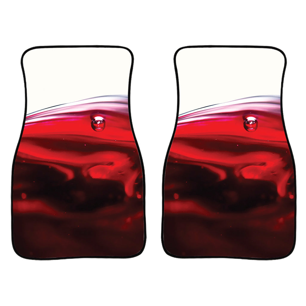 Red Wine Print Front And Back Car Floor Mats/ Front Car Mat