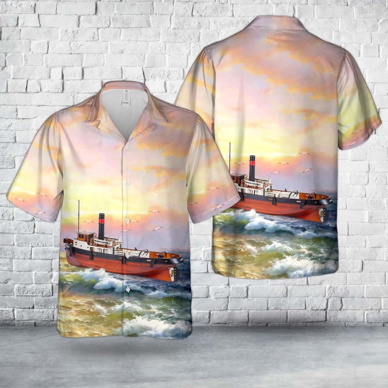Sanson Tugboat Hawaiian Shirt