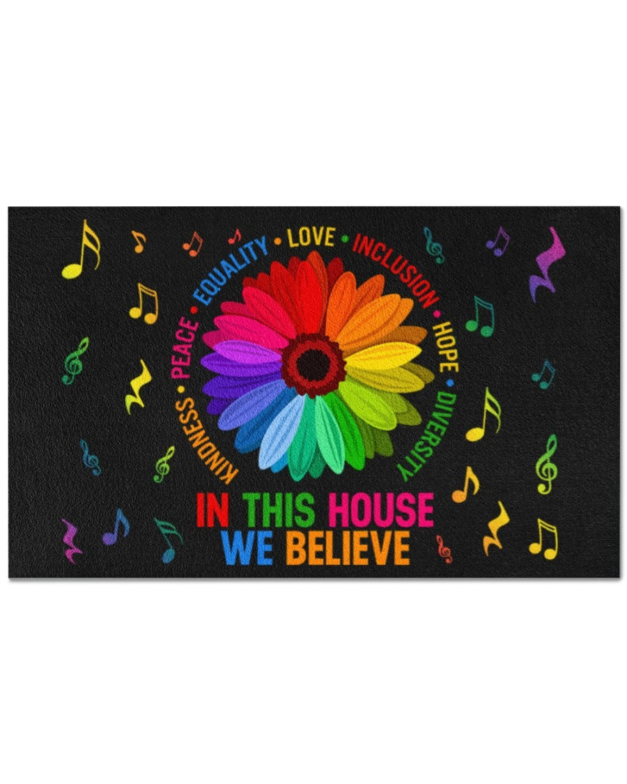 Pride Doormat/ Home Decor Mat For Lesbian/ Lesbian Gifts/ Gift For Gay Couple/ Lgbt Mat