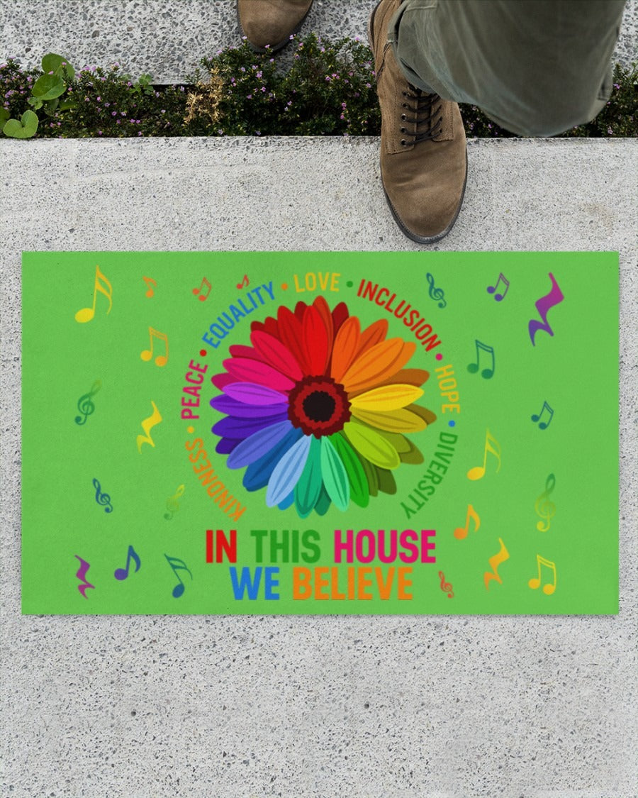 Pride Doormat/ Home Decor Mat For Lesbian/ Lesbian Gifts/ Gift For Gay Couple/ Lgbt Mat