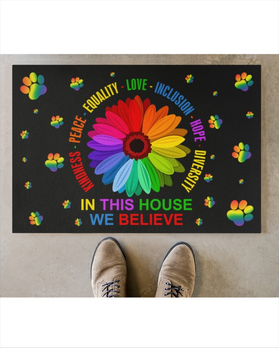 Lgbt Door Mat/ Decor Doormat For Lgbt House/ Lesbian Gifts/ Lgbtq Doormat/ Door Mat For Gay