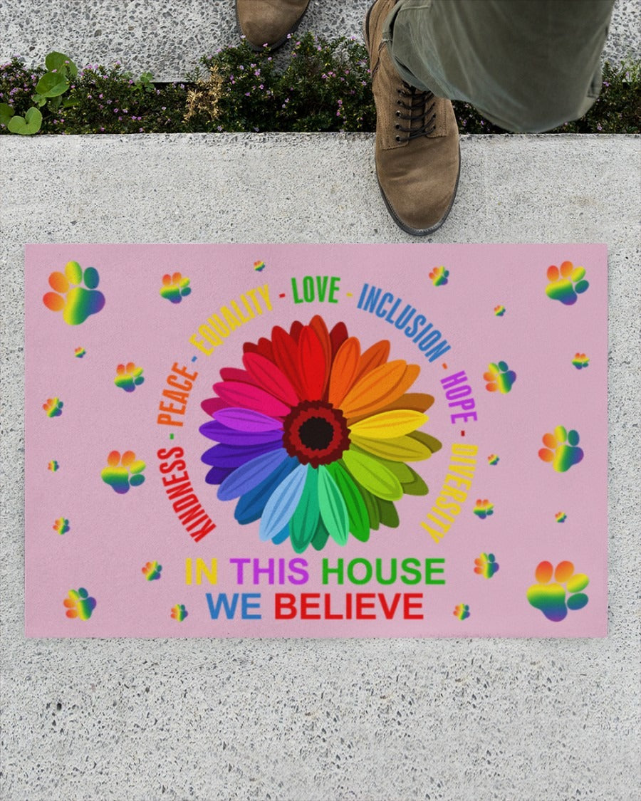 Lgbt Door Mat/ Decor Doormat For Lgbt House/ Lesbian Gifts/ Lgbtq Doormat/ Door Mat For Gay
