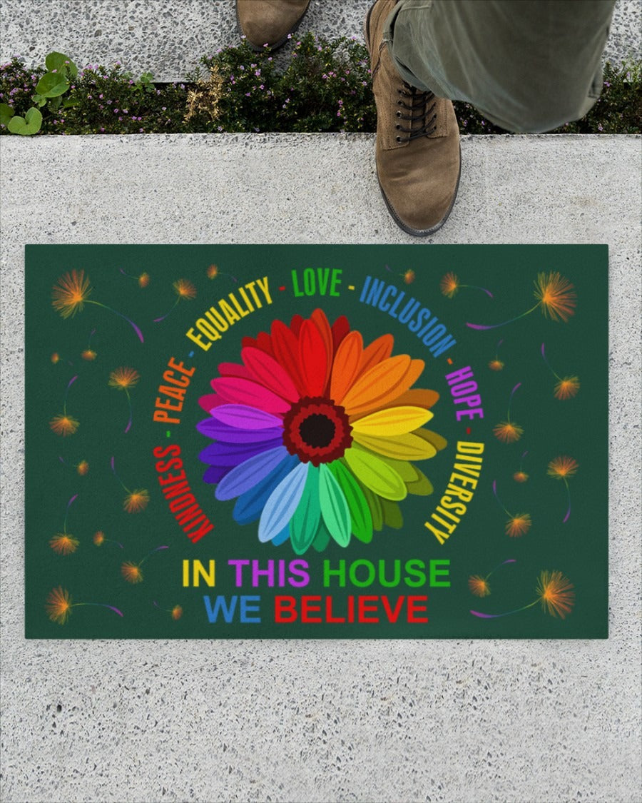 Pride Door Mat Equality Love Doormat/ Gift For Equality Person/ Pride Gift For Gay/ Decor Gift Lesbian