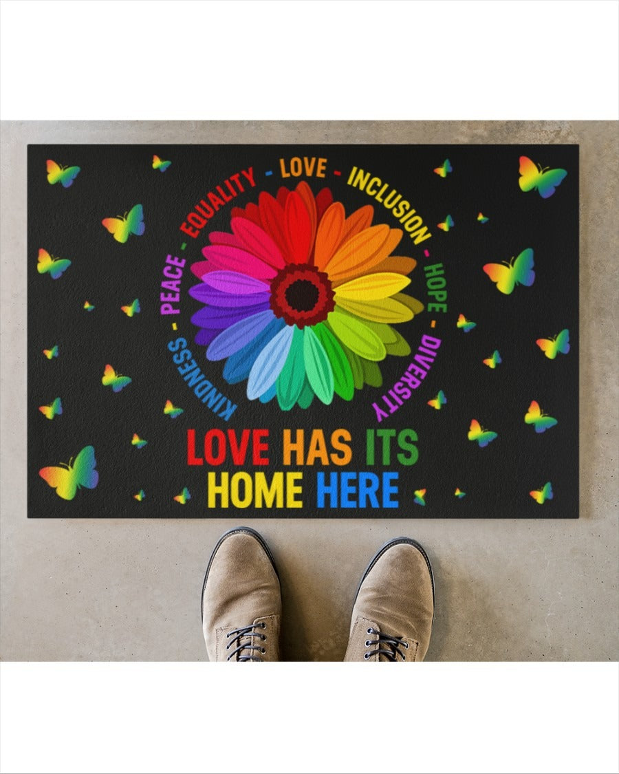Pride Outdoor Mat For Lesbian/ Home Decor Gift For Gaymer/ Couple Lesbian Gifts/ Lgbt Doormat