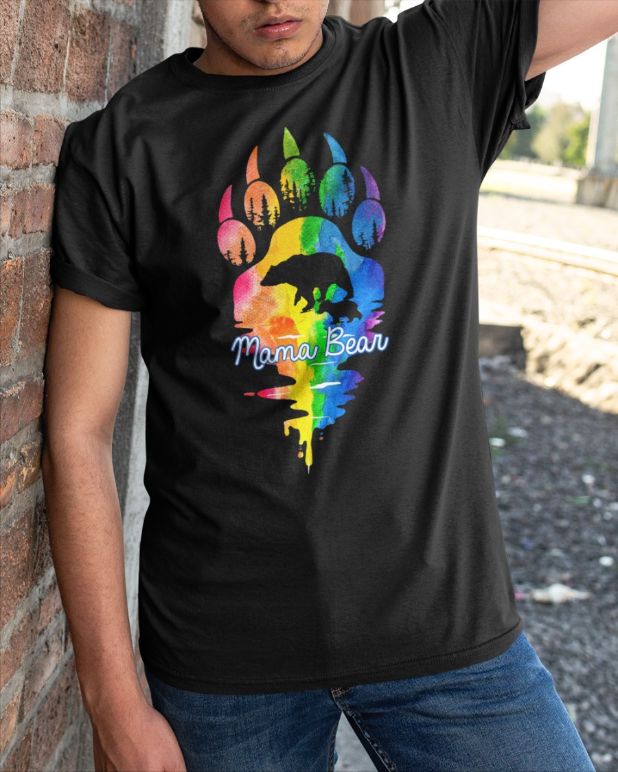 Mama Bear Pride Shirt/ Pride Mama Bear/ Gay Bear T Shirt/ Lgbtq Momma Bear/ Mama Bear Pride