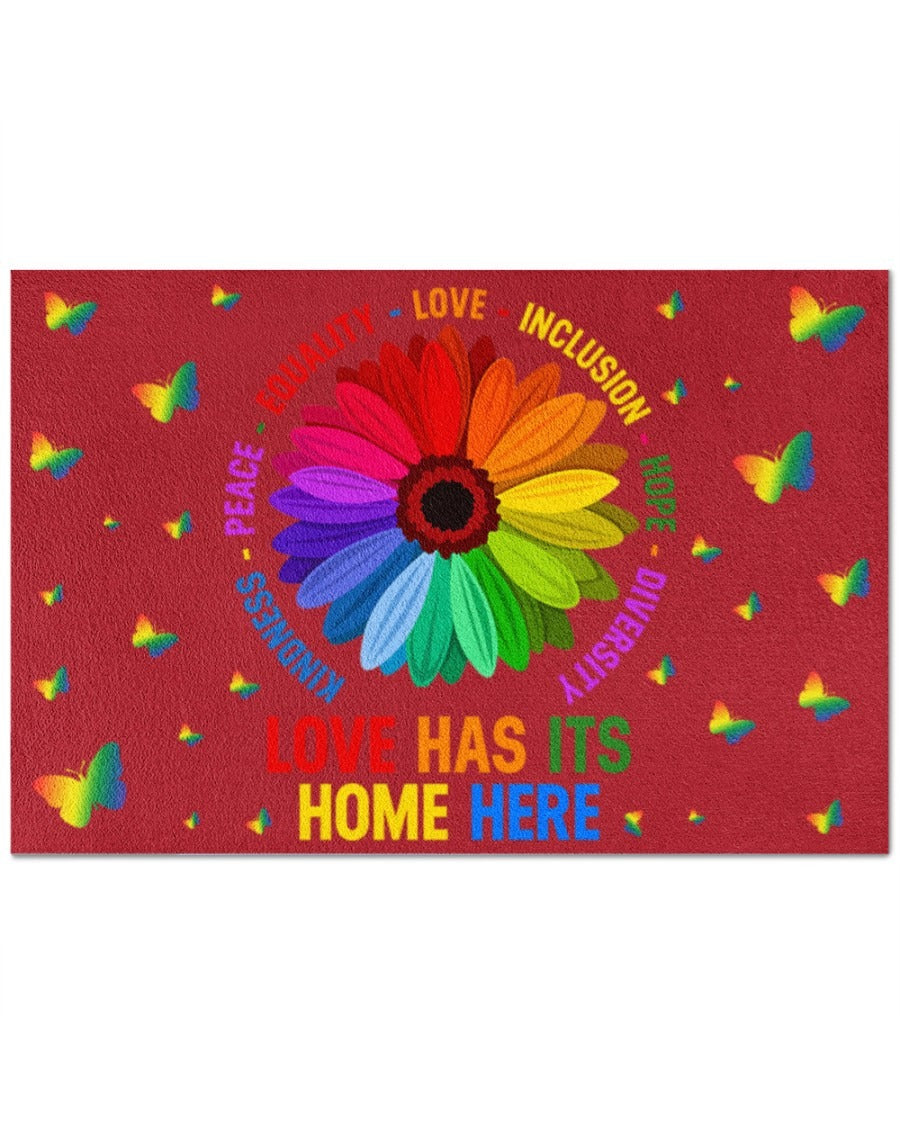 Pride Outdoor Mat For Lesbian/ Home Decor Gift For Gaymer/ Couple Lesbian Gifts/ Lgbt Doormat