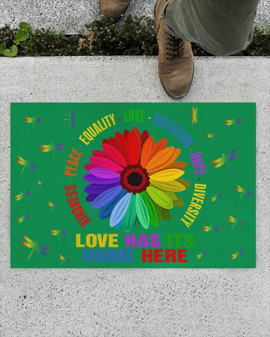 Doormat For Lesbian Home Decor/ Pride Door Mat For Gay Man/ Pride Gifts For Couple Gay/ Gay Gifts