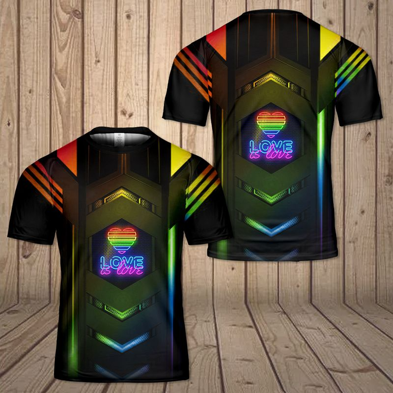 Love Is Love Pride 3D T Shirt/ Pride Month Clothing/ Lgbt Shirts 3D