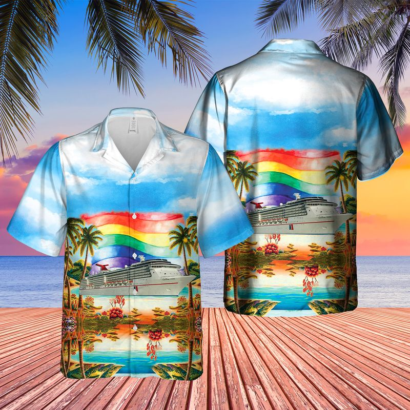 Funny Cruise Shirts/ Cruise Happy Pride Month Hawaiian Shirt/ Pride Hawaiian Shirt