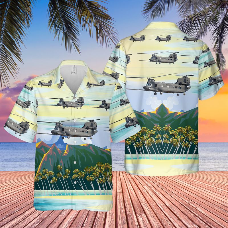 US Army MH-47G Chinook Of 160th Special Operations Aviation Regiment (Airborne) Hawaiian Shirt