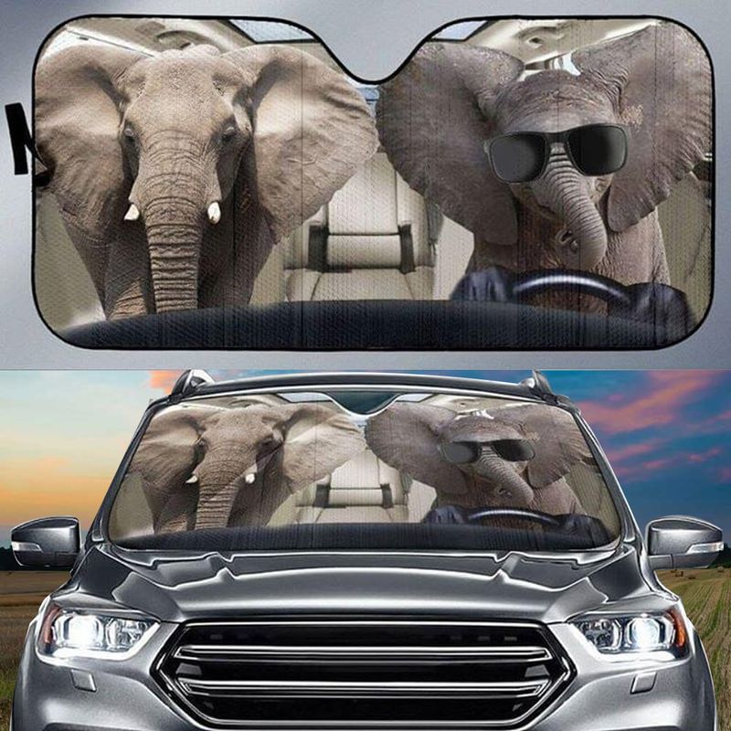 Elephant Car Sunshade Cover Protect