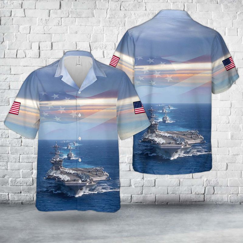 US Navy Ships Hawaiian Shirt