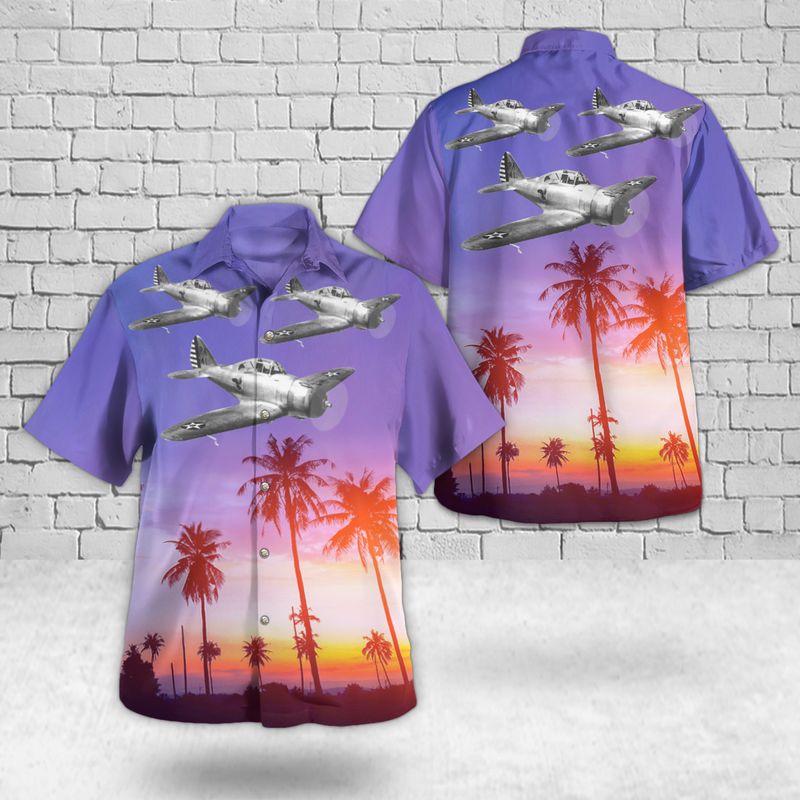 United States Army Air Forces Seversky P-35 Hawaiian Shirt