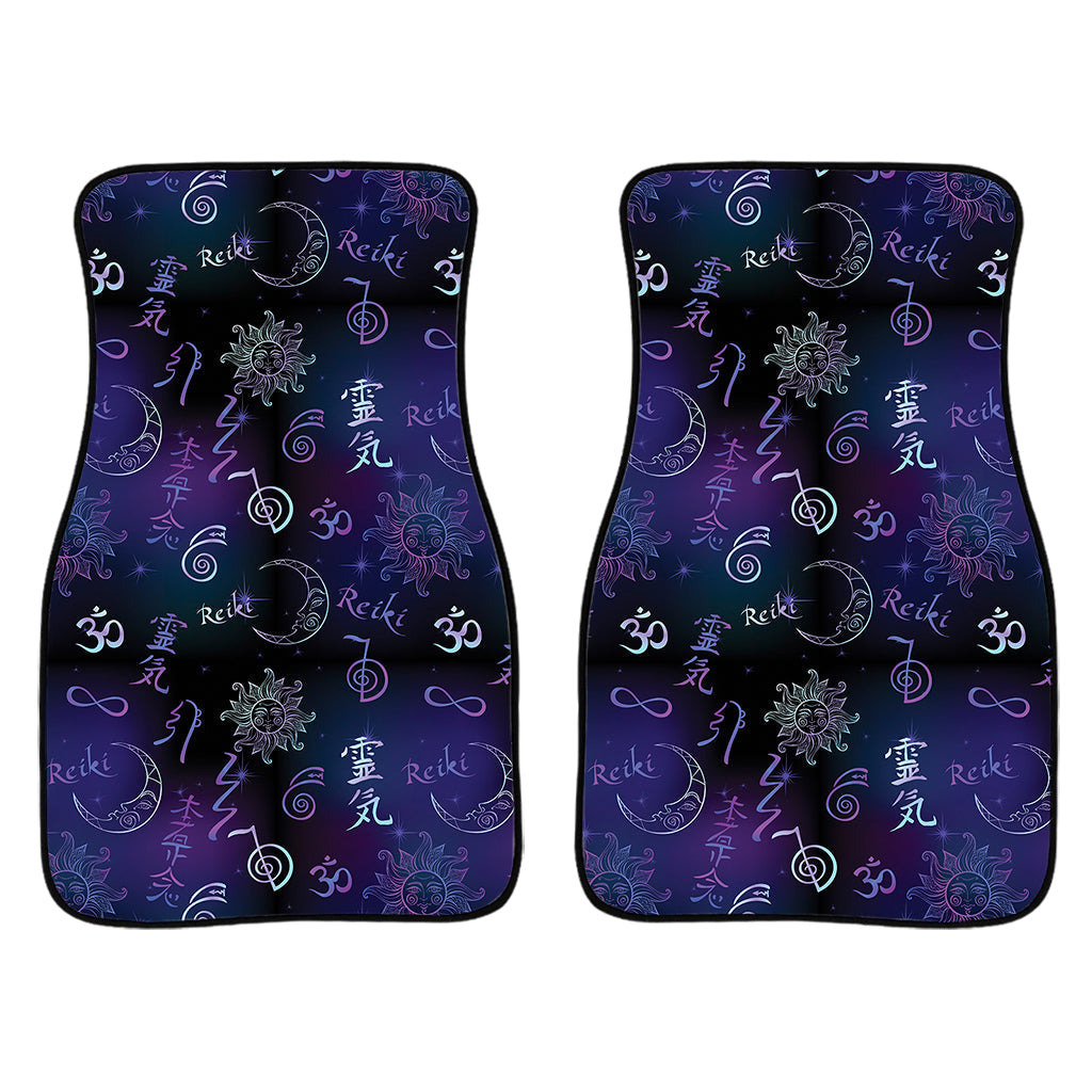 Reiki Energy Pattern Print Front And Back Car Floor Mats/ Front Car Mat